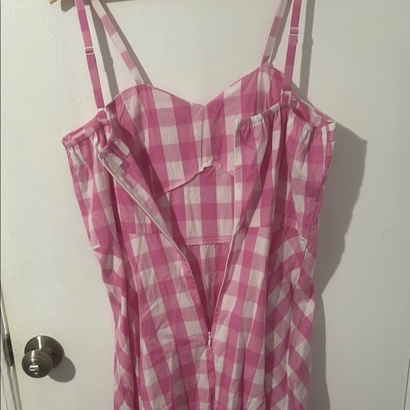 Pink and White Plaid Dress Barbie Movie - Picture 6 of 6